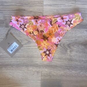 NWT Stone Fox Swim Roca Bikini Bottoms in Retro Pop Floral Women’s Size XS